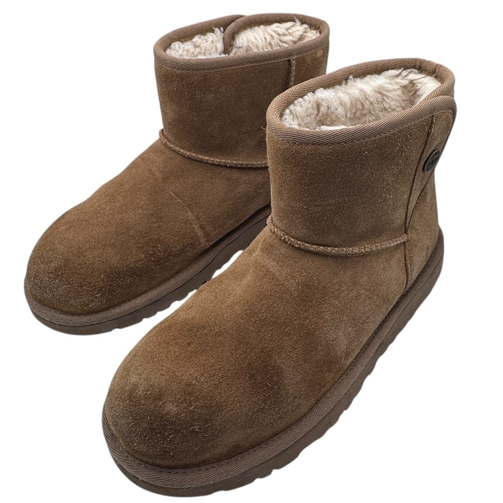 UGG Australia Kid’s Jona Brown Suede/Wool Lining Ankle Boots - Size 6